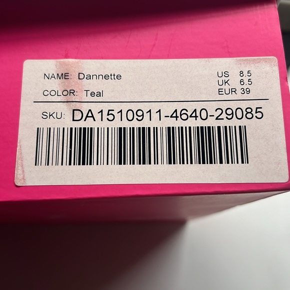 Just fab high heels teal color open toe size 8.5 - Picture 8 of 9